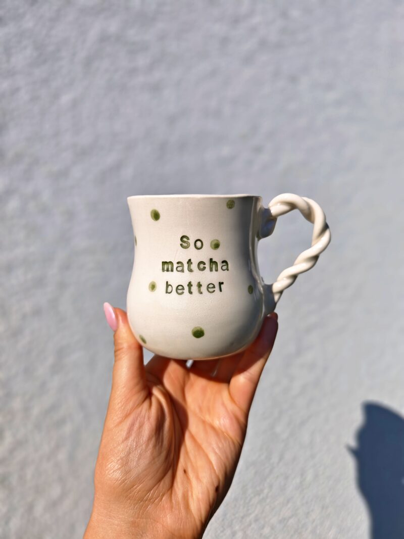 Egy darabos termékek 'So matcha better' bögre 2,5dl