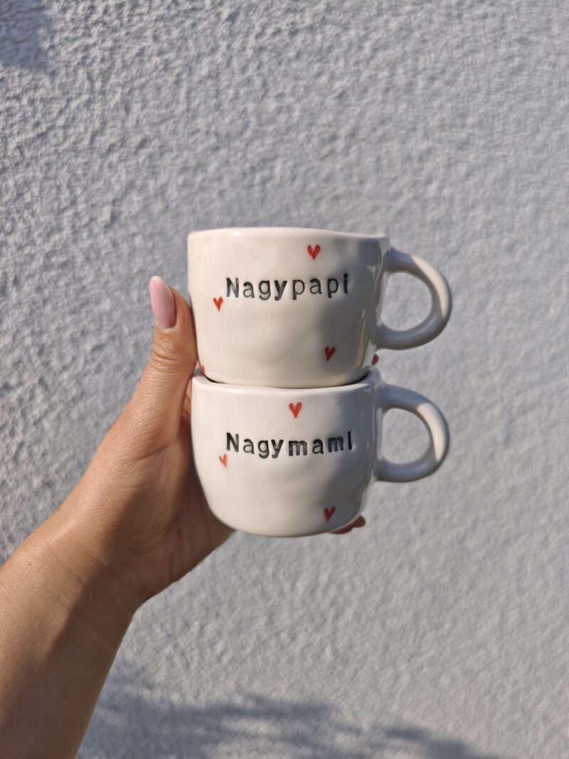 Egy darabos termékek 'Nagymami'-'Nagypapi' bögre szett 2,5dl